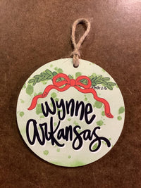 Wooden Round Ornaments