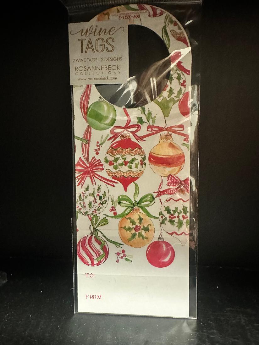 Christmas Tree Wine & Ornament Wine Tag