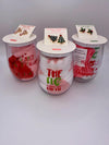 Assorted Holiday Wine Cup Sock Set & Earrings