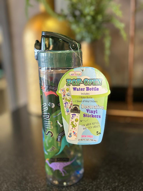 Pop-open Water Bottle, Dinosaur