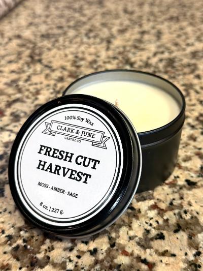Fresh Cut Harvest 8oz Tin Candle