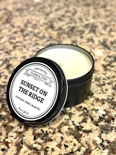 Sunset On The Ridge 8oz Tin Candle