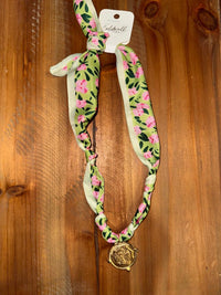 Scarf Necklaces with Coin Charms