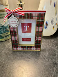 4"x6" Gingham Holiday Traditions Frames