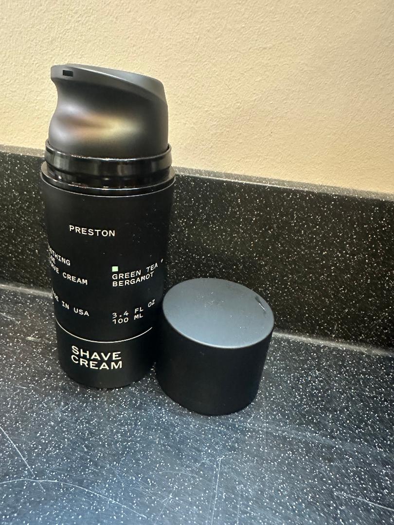 Preston Shaving Cream-Green Tea & Bergamot