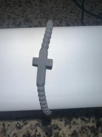 Silicone Cross Bracelet