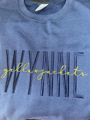 Yellowjacket Clyde Embroidered Team Sweatshirt