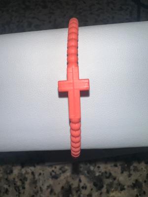 Silicone Cross Bracelet