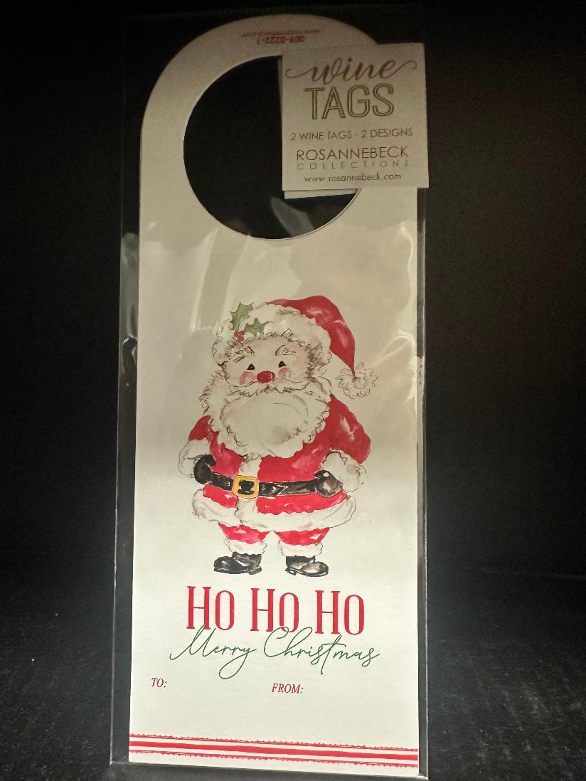 Ho Ho Ho Merry Christmas Wine Tag