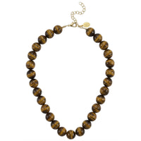 Palmera Beaded Necklace-Tiger's Eye