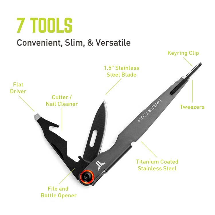 TRUE Tweezertool+ 7 In 1 Multi Tool