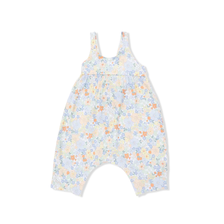Georgia Floral-Tie Back Romper