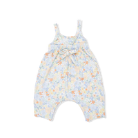 Georgia Floral-Tie Back Romper