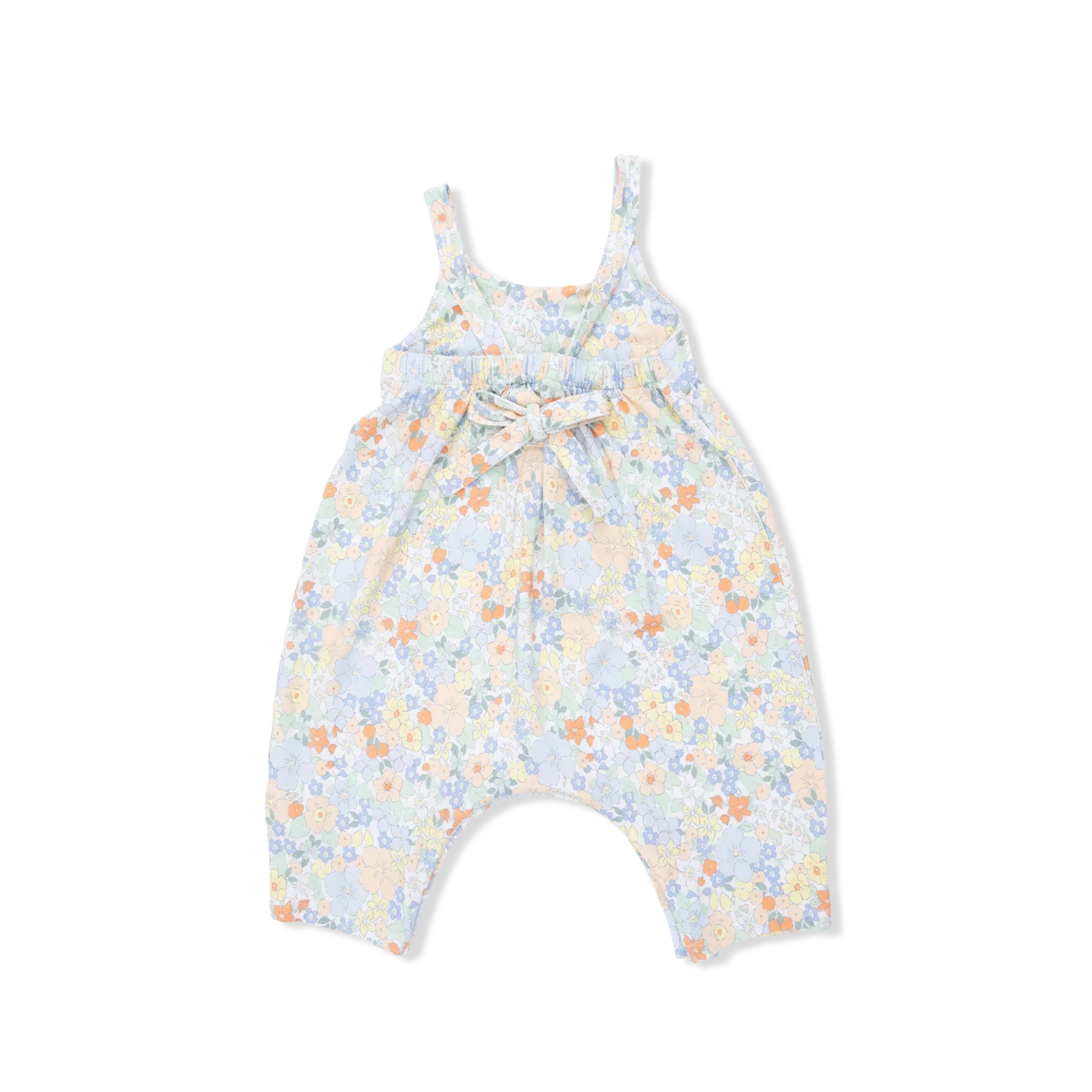 Georgia Floral-Tie Back Romper