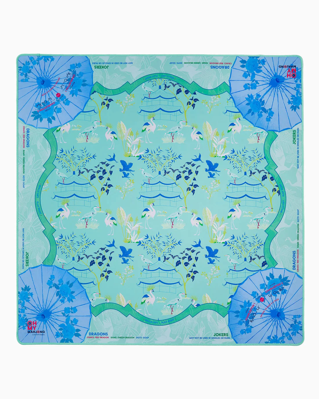 Oh My Mahjong Neoprene Mats - Veranda in Tube