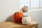 Cream French Knot Pumpkin