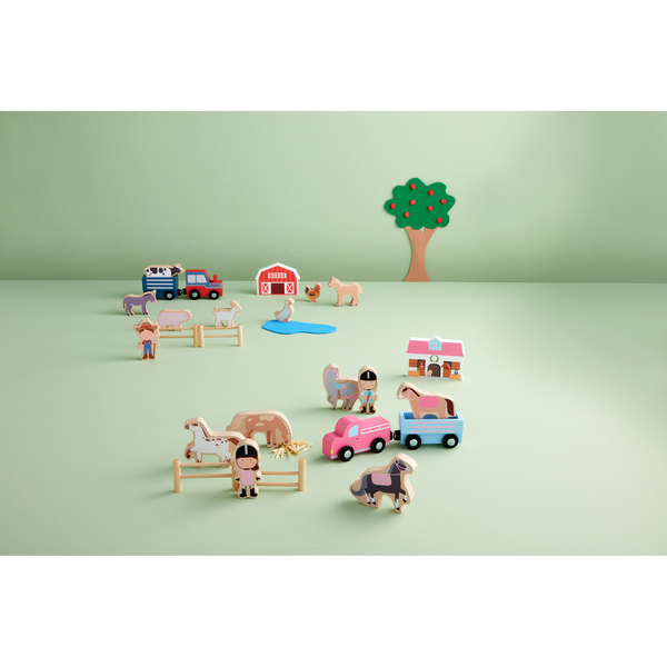 Wood Farm Toy Set