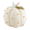 Cream French Knot Pumpkin