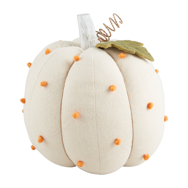 Cream French Knot Pumpkin