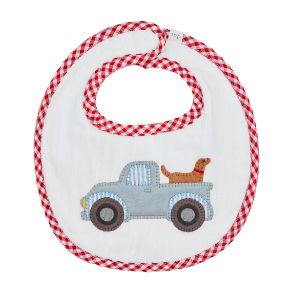 Truck Applique Terry Bib