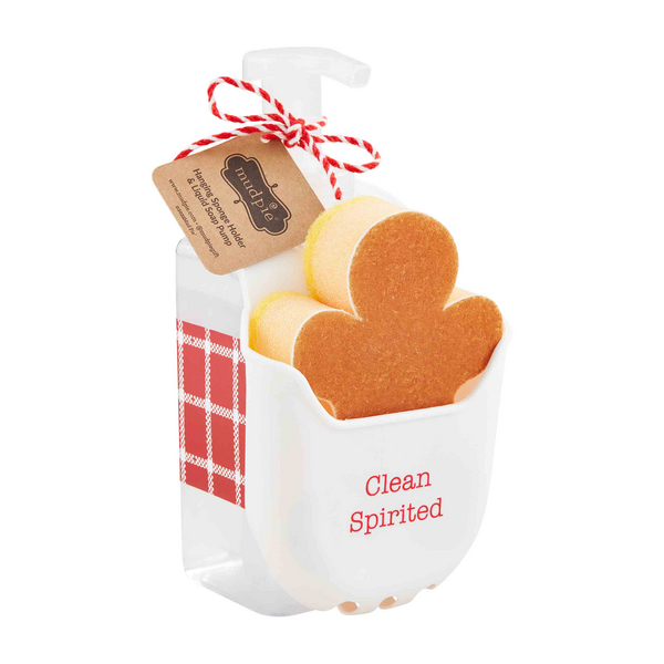 Holiday Soap & Sponge Caddy Set