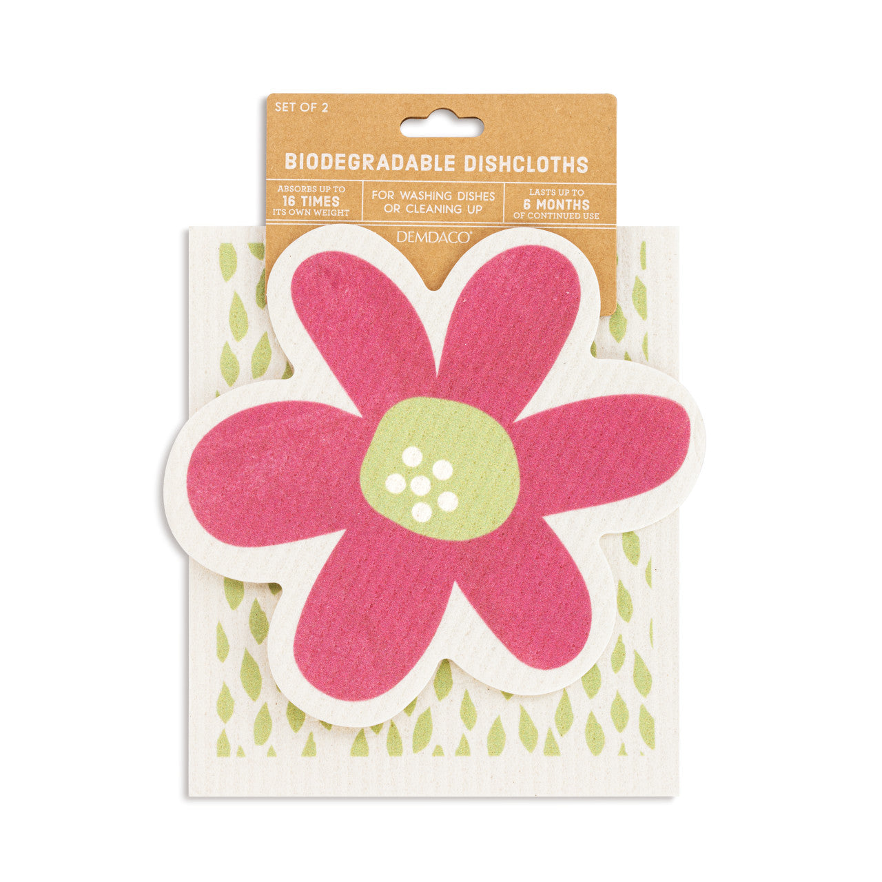 Flower BioDishCloths Fresh & Clean (Set Of 2)