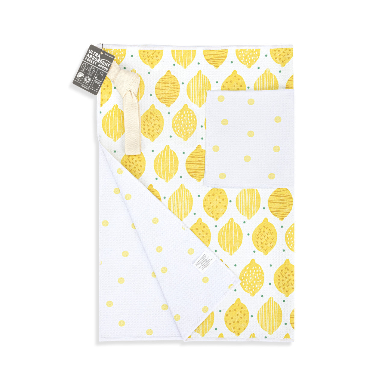 Lemons Absorbent Half Apron