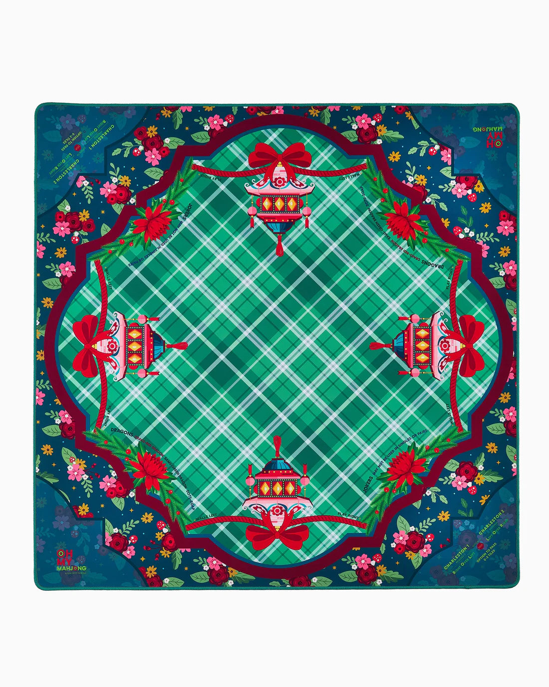 Oh My Mahjong Neoprene Mats - Yuletide in Tube