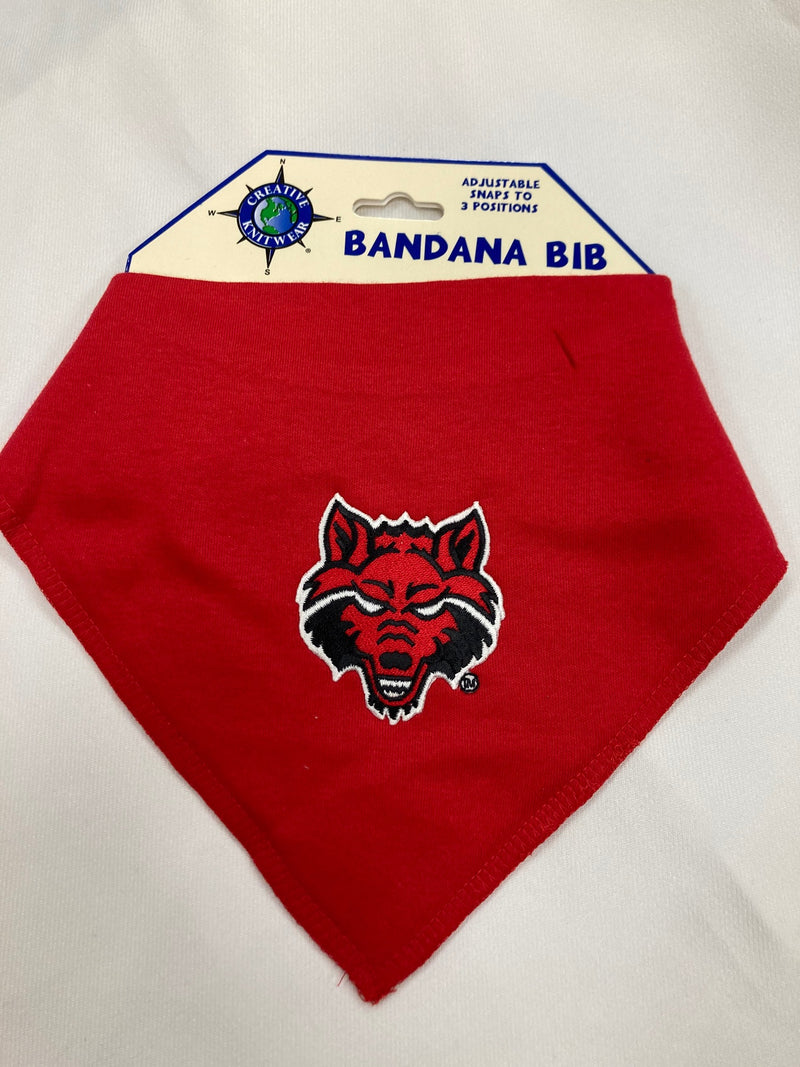 Bandana Bib- Red Wolves
