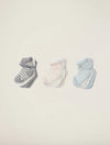 CozyChic Lite Infant Sock 3 pack set