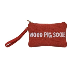Beaded "Woo Pig Sooie" Wristlet