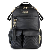 Boss Backpack Diaper Bag- Jetsetter Black