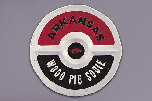 Arkansas Melamine Round Dip Platter