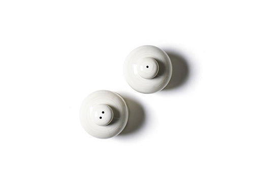 Signature White Salt and Pepper Shaker Set