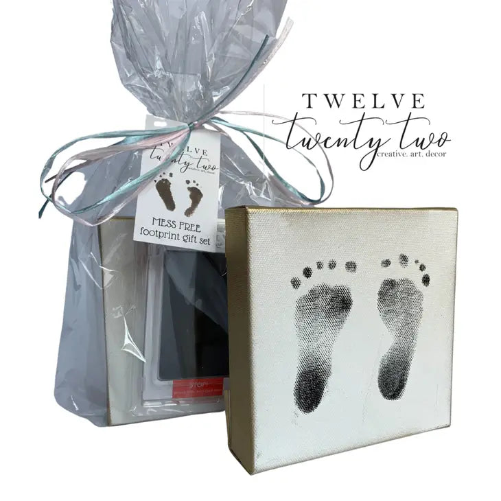 Baby footprint best sale canvas kit