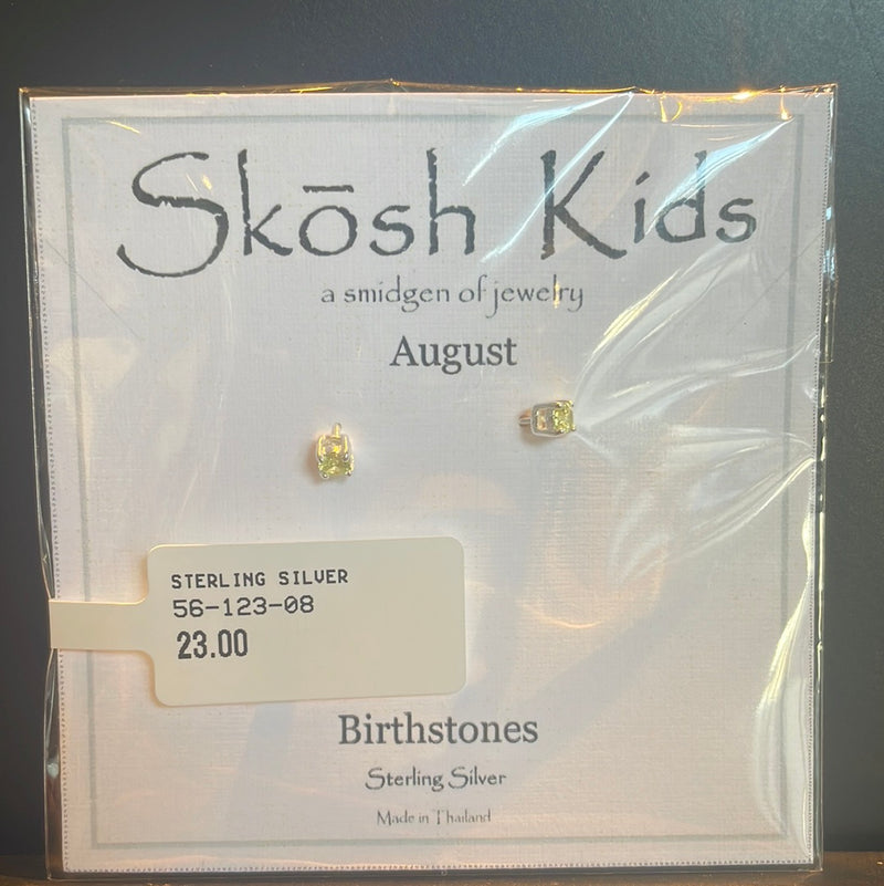 Kids Birthstone Earrings