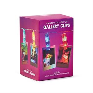 Rainbow LED Light Up Gallery Clips